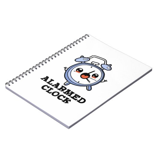 目覚まし時計のユーモア 目覚まし時計のダジャレ ノートブック (左側)