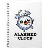 目覚まし時計のユーモア 目覚まし時計のダジャレ ノートブック (正面)