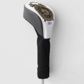 目覚まし時計の漫画イラストレーション ゴルフヘッドカバー (アングル)