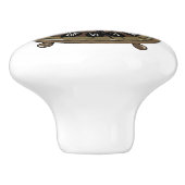 目覚まし時計の漫画イラストレーション セラミックノブ (側面)