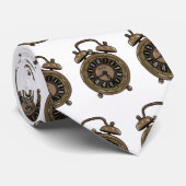 目覚まし時計の漫画イラストレーション ネクタイ (ロール)