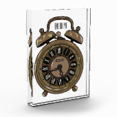 目覚まし時計の漫画イラストレーション フォトブロック (左)