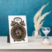 目覚まし時計の漫画イラストレーション フォトプラーク (側面)