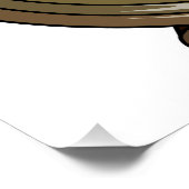 目覚まし時計の漫画イラストレーション ポスター (コーナー)