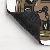 目覚まし時計の漫画イラストレーション マウスパッド (コーナー)