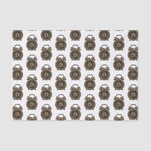 目覚まし時計の漫画イラストレーション 薄葉紙 (正面)