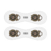 目覚まし時計の漫画イラストレーション 野球ボール (パネル)