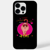 目覚まし時計は必要ない私は猫のボタンを持っている Case-Mate iPhoneケース (裏面)