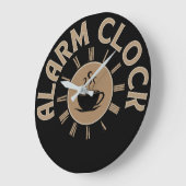 目覚まし時計レトロモーニングコーヒー恋人 ラージ壁時計 (傾斜)