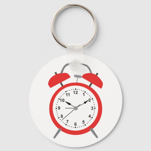 目覚まし時計 キーホルダー (正面)