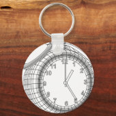 目覚まし時計 キーホルダー (正面)