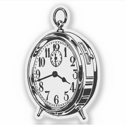 目覚まし時計 シール (正面)