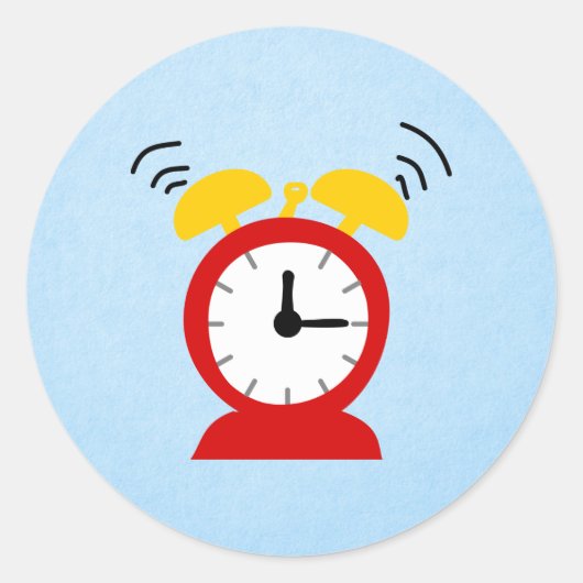 目覚まし時計 ラウンドシール (正面)