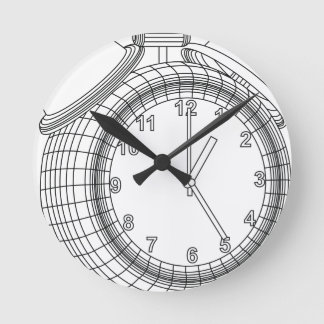 目覚まし時計 ラウンド壁時計