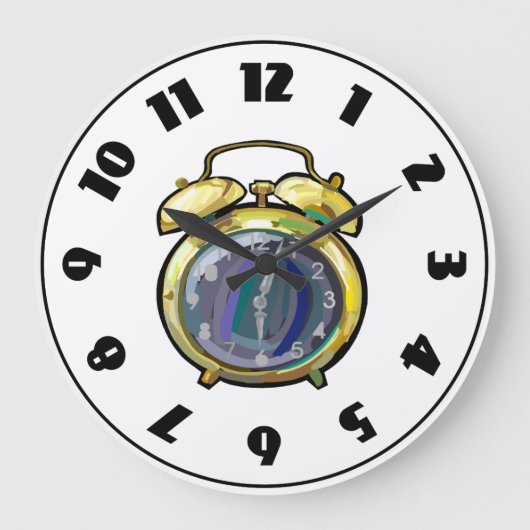 目覚まし時計 ラージ壁時計 (正面)