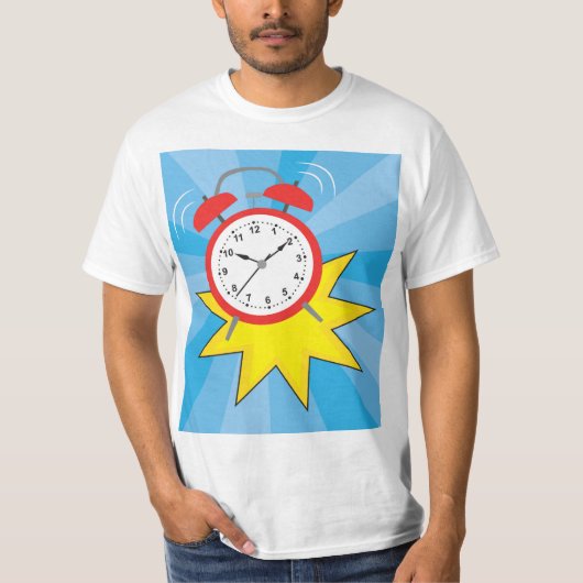 目覚まし時計 Tシャツ (正面)