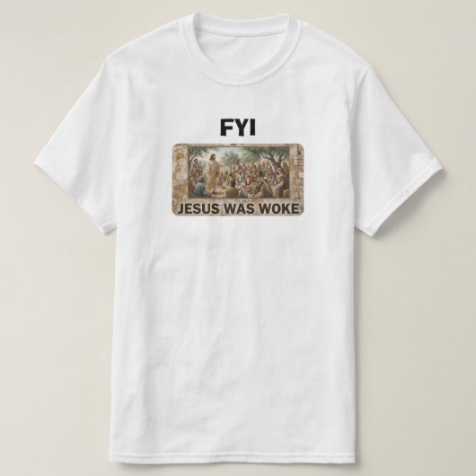 目覚めたイエス Tシャツ (デザイン正面)