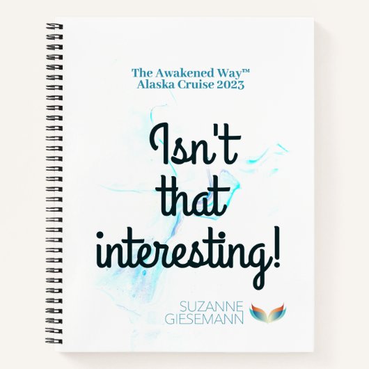 目覚めたウェイクルーズは、その興味深いスパイラルではない ノートブック (正面)