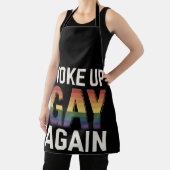 目覚めたゲイ再おもしろい度LGBTQプライドアリー虹 エプロン (インサイチュ)