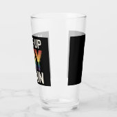 目覚めたゲイ再おもしろい度LGBTQプライドアリー虹 タンブラーグラス (左)