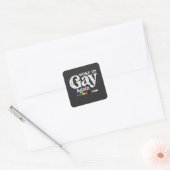 目覚めたゲイ再びサポートLGBTプライド スクエアシール (封筒)