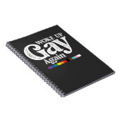 目覚めたゲイ再びサポートLGBTプライド ノートブック (右側)