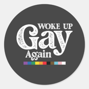 目覚めたゲイ再びサポートLGBTプライド ラウンドシール