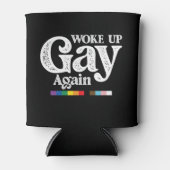 目覚めたゲイ再びサポートLGBTプライド 缶クーラー (正面)