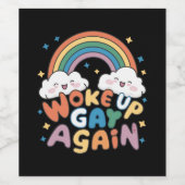 目覚めたゲイ再びLGBTプライド月Groovy ワインラベル (シングルラベル)