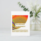 目覚めた好奇心ユニーク: ART n WISDOM Words ポストカード (スタンド正面)