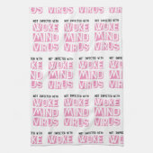 目覚めた心のウイルスパターンのに感染しカスタムない キッチンタオル (縦)