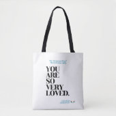 目覚めた方法™あなたは非常に愛されているトート トートバッグ (正面)