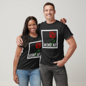 目覚めた誇りを持ったAF意識の左翼的価値観の社会主義バラ Tシャツ (ユニセックス)