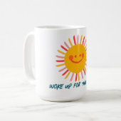 目覚めた コーヒーマグカップ (正面左)