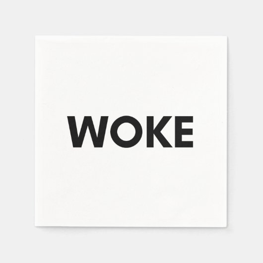 目覚めた スタンダードカクテルナプキン (正面)