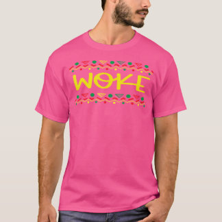目覚めたTシャツブラックヒストリーシャツヒップホップティー Tシャツ