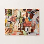 目覚めてコーヒーのジグソーのパズル ジグソーパズル (横)