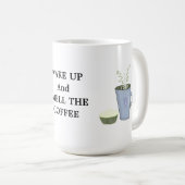 目覚めてコーヒーの匂いを嗅ぐ コーヒーマグカップ (正面右)