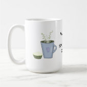 目覚めてコーヒーの匂いを嗅ぐ コーヒーマグカップ (左)