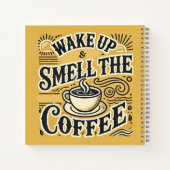 目覚めてコーヒーノートの香り ノートブック (裏面)
