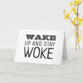 目覚めてステイ目覚める カード (黄色い花)