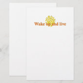 目覚めてライブ 便箋 (正面/裏面)