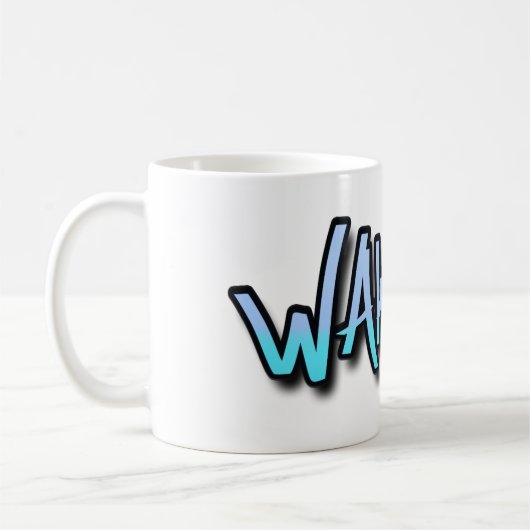 目覚めて下さい! コーヒーマグカップ (左)