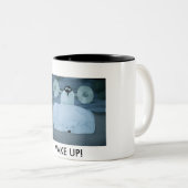 目覚めて下さい! ツートーンマグカップ (正面右)