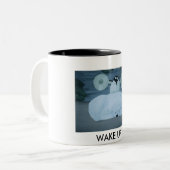 目覚めて下さい! ツートーンマグカップ (正面左)