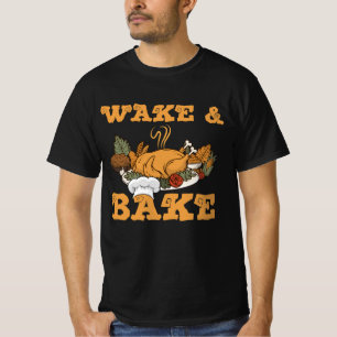 目覚めて焼く七面鳥の饗宴ディナーシェフ感謝してい Tシャツ