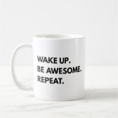 目覚めて繰り返素晴らしし コーヒーマグカップ (左)