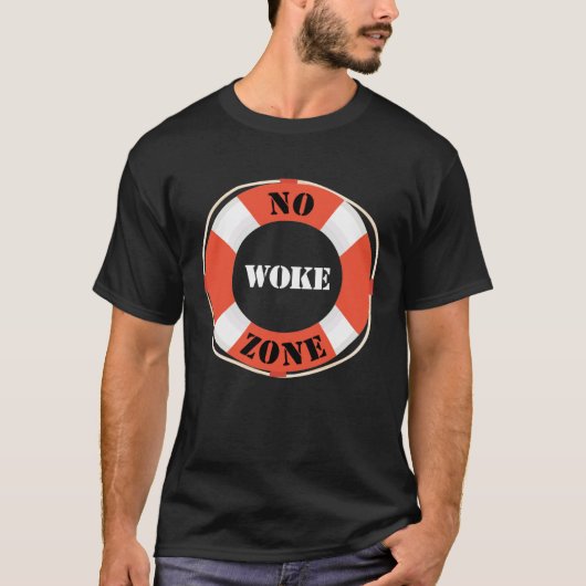 目覚めのないゾーンアンチ民主党左派自由主義ののリパブリック Tシャツ (正面)
