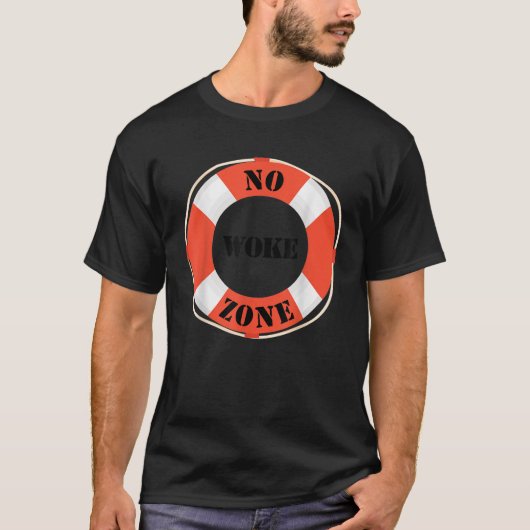 目覚めのないゾーンアンチ自由主義の民主左派おもしろいR Tシャツ (正面)
