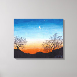 目覚めの夜明け：キャンバスの標準サイズ キャンバスプリント